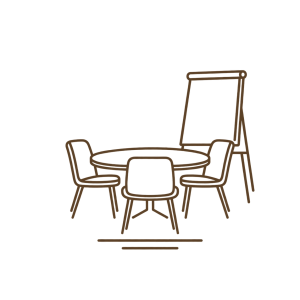 Corporate Events – taupe line-art Ikone